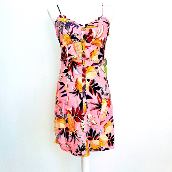 FARM RIO Pink Pinneaple Mini Dress pink Multi - Picture 1 of 7